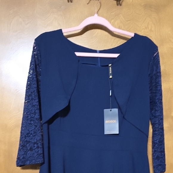 Miusol Dark Blue Long Sleeve Dress - Picture 3 of 6